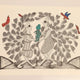 Tree Spirits Family Ink on Paper - Gond Art