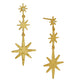 Triple Star Drop earrings