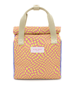 Twisted Polka Pink and Yellow Lunch Bag