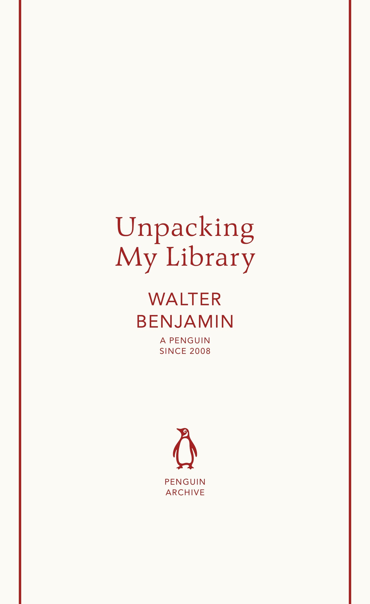 Unpacking My Library