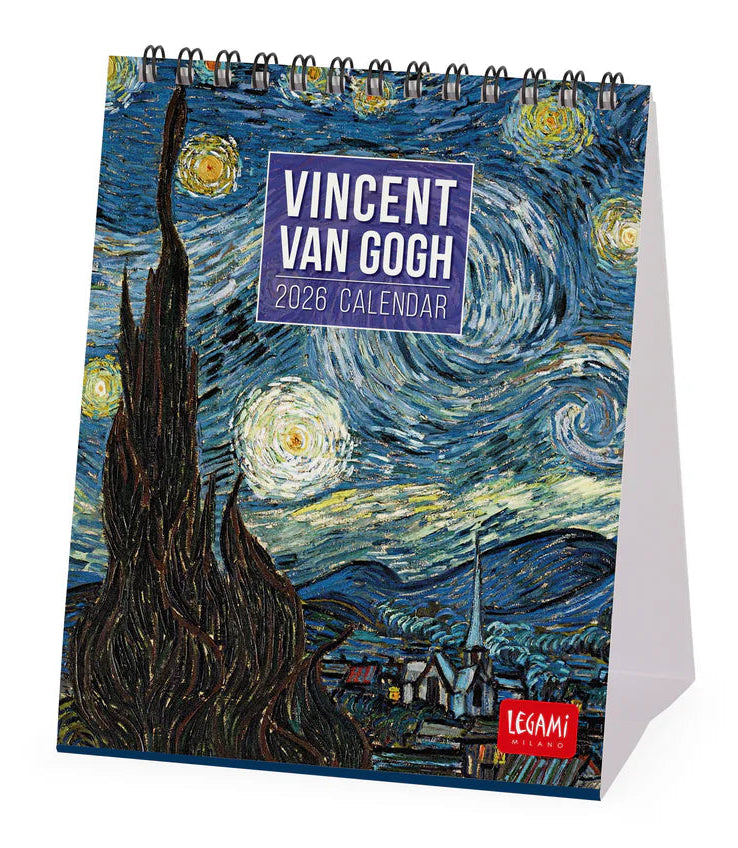 Vincent Van Gogh Desk Calendar 2026