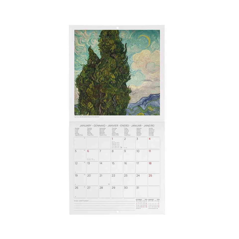 Vincent Van Gogh Mini Calendar 2026