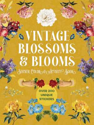 Vintage Blossoms & Blooms Sticker, Color & Activity Book