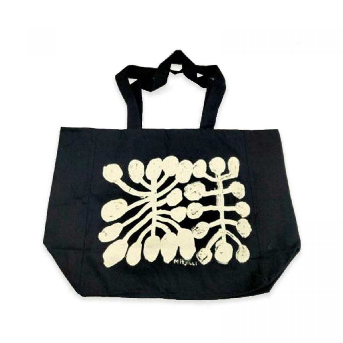 Watiya Tjuta Screen-Printed Wide Denim Tote Bag