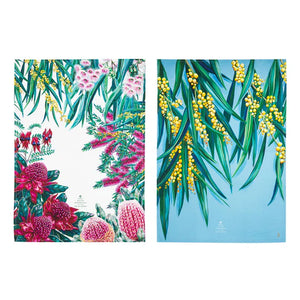 Native Flora Wattle 2pk Kitchen Towel