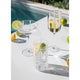 Stripe White 4pk Wine Glass