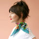 Wild Orchids Silk/Cotton Scarf