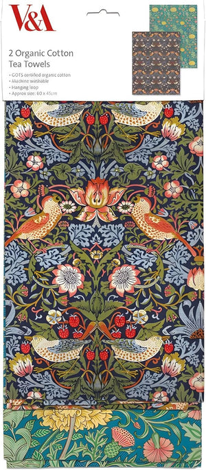 William Morris Organic Cotton Tea Towels - Set of 2