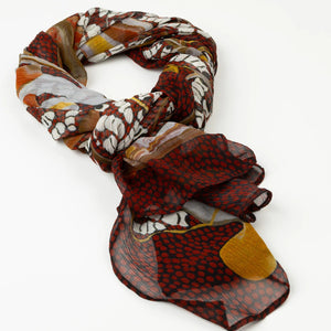 Looking For Witchety Grubs Silk Chiffon Scarf - Jackie Craigie