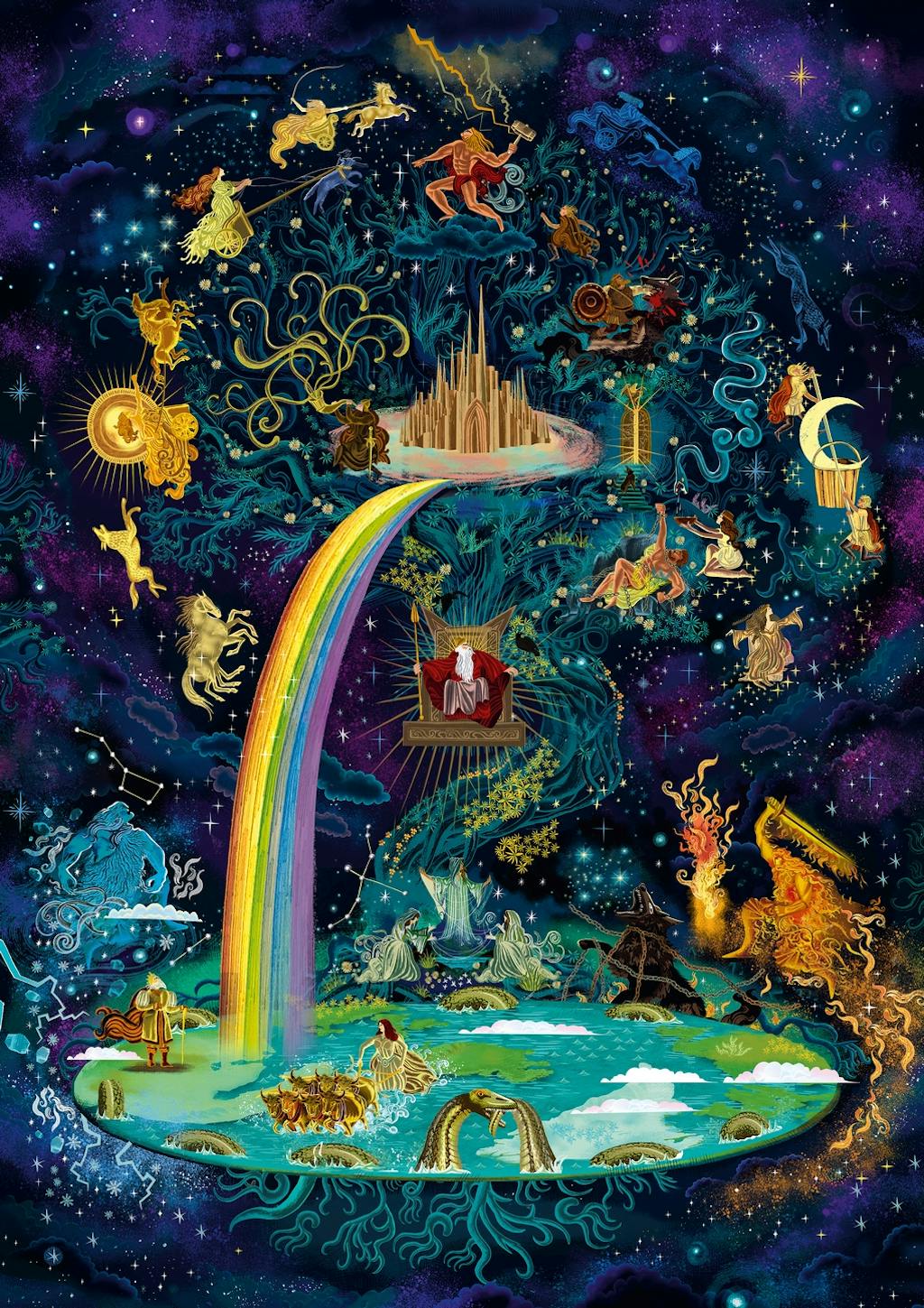 World of Norse Mythology: A 1000-Piece Jigsaw Puzzle