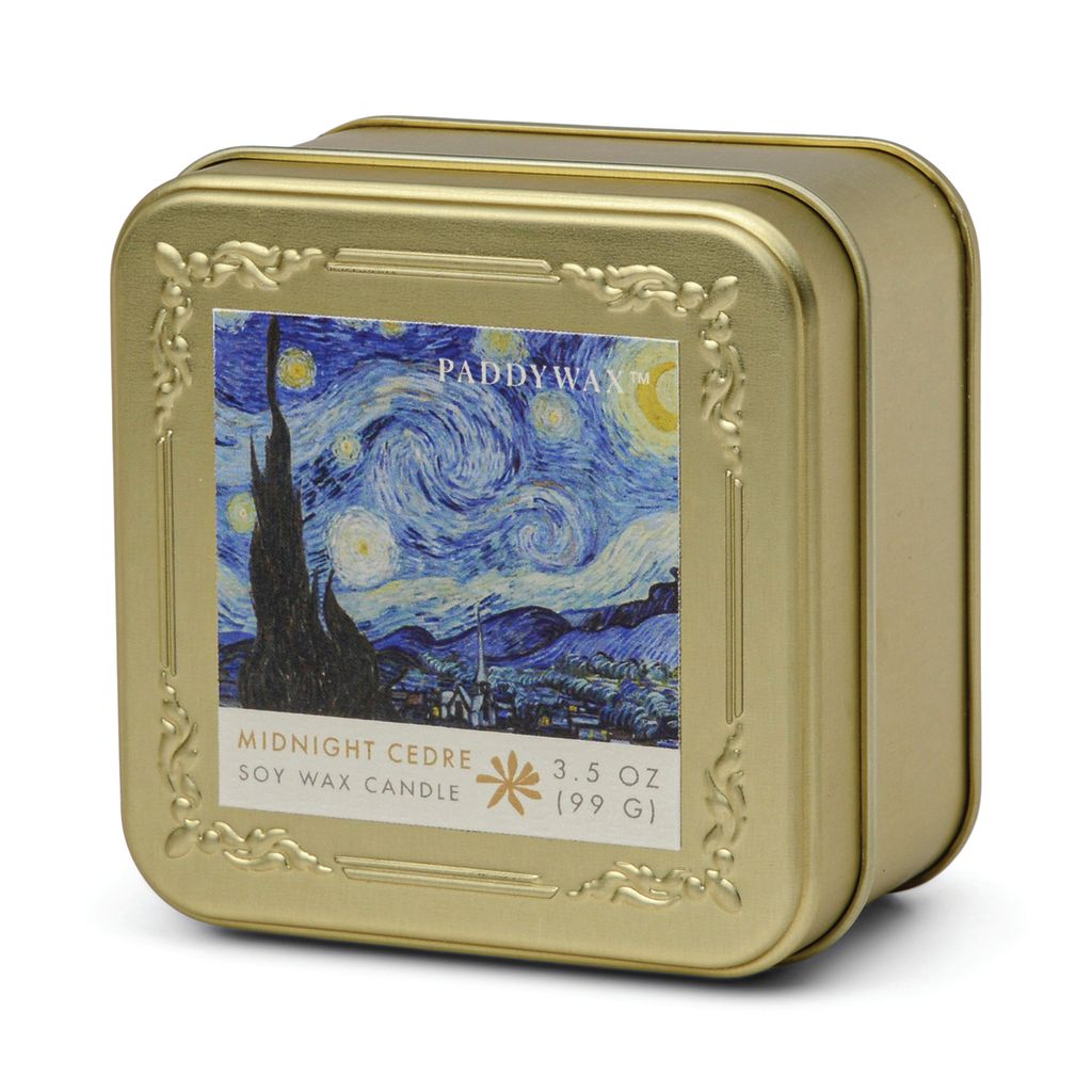 Impressionist Tin Candle 3.5oz - Van Gogh: The Starry Night