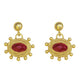 Zand Ruby Drop Earrings