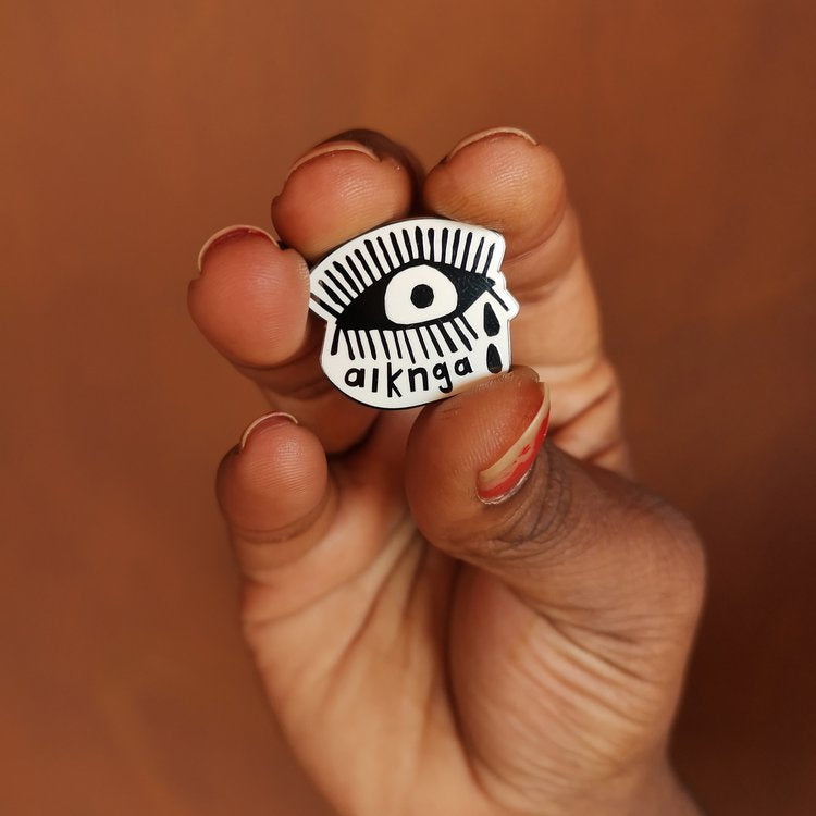 Alknga (eye) Enamel Pin