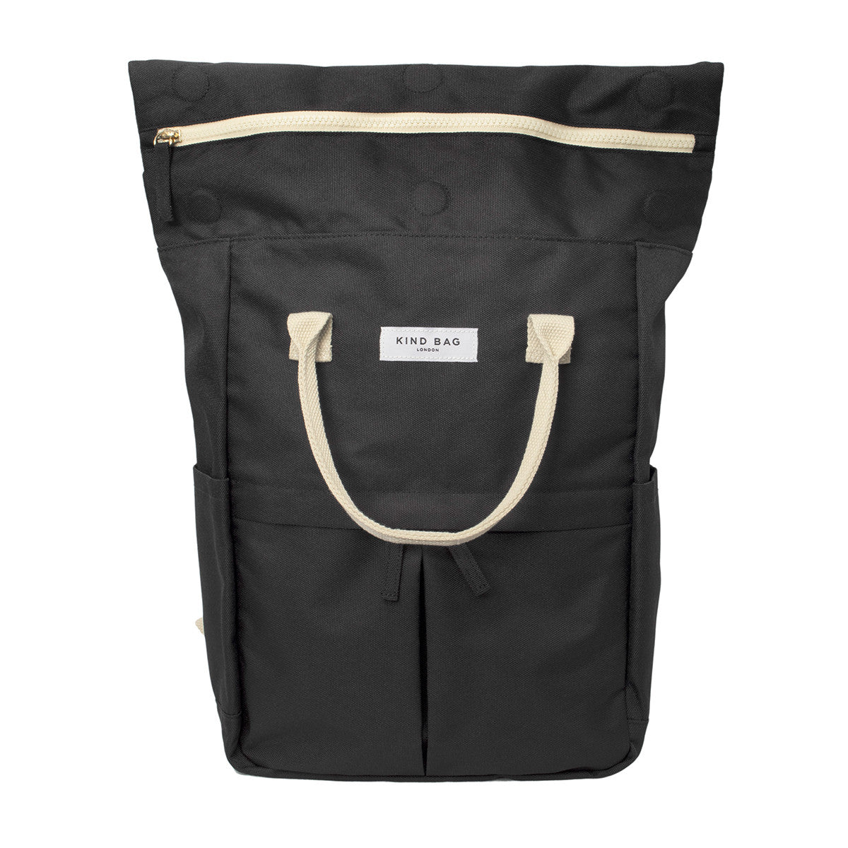 Pebble Black Medium Backpack - Kind Bag