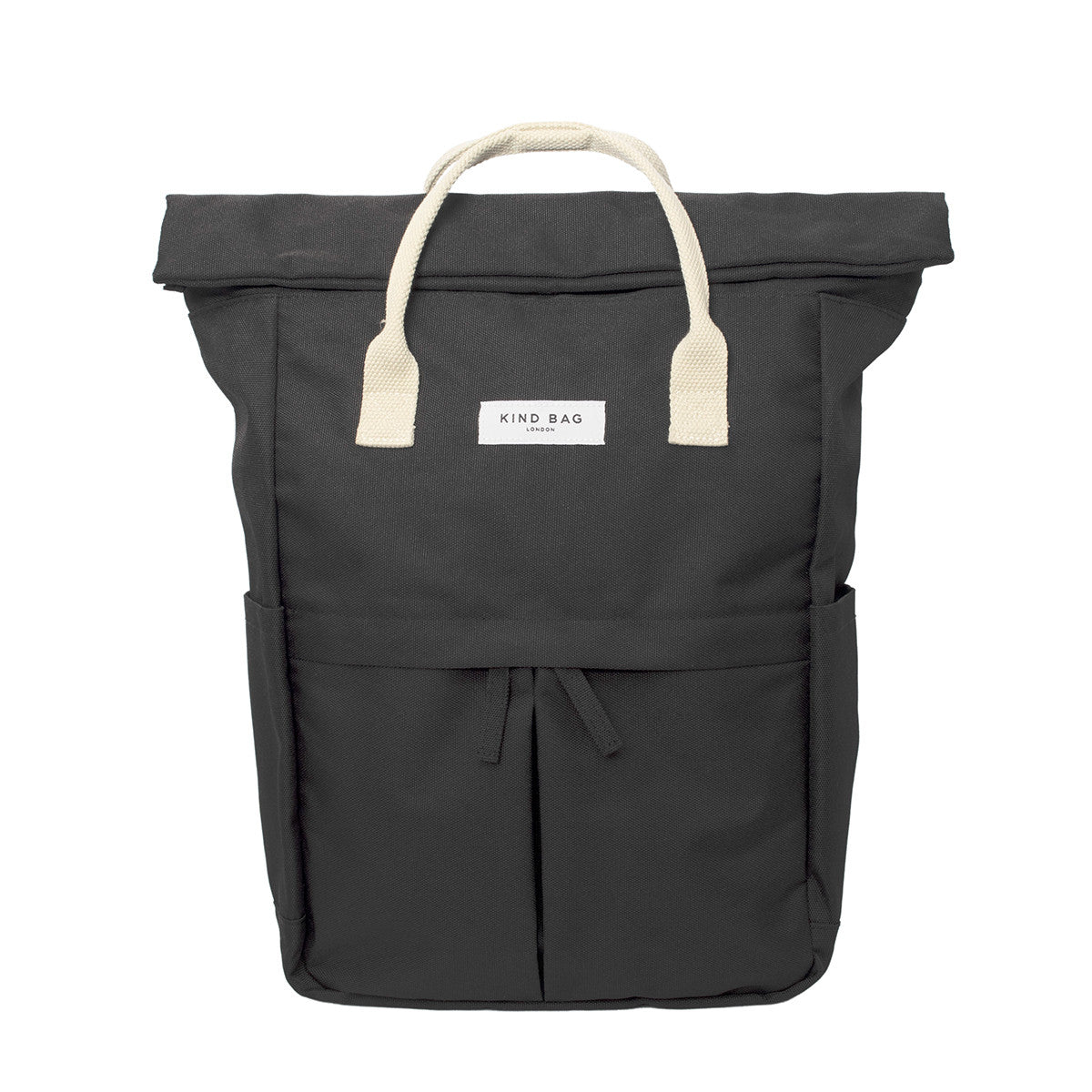 Pebble Black Medium Backpack - Kind Bag