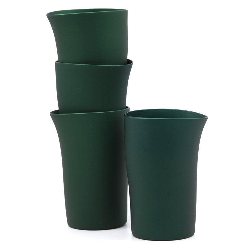 Fink Beakers Set of 4 Emerald Green