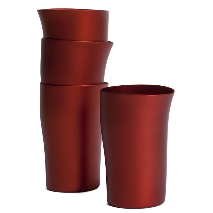 Fink Beakers Set of 4 Red