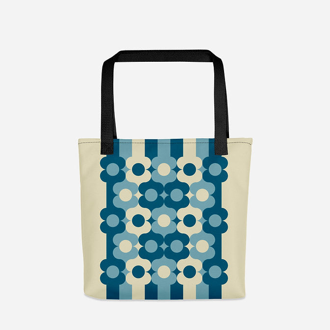 Daisy Meadow Tote Bag Blue