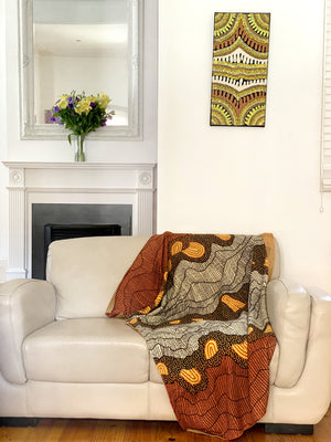 Damien & Yilpi Marks Knitted Cotton Throw