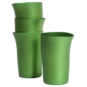 Fink Beakers Set of 4 Matt Apple Green