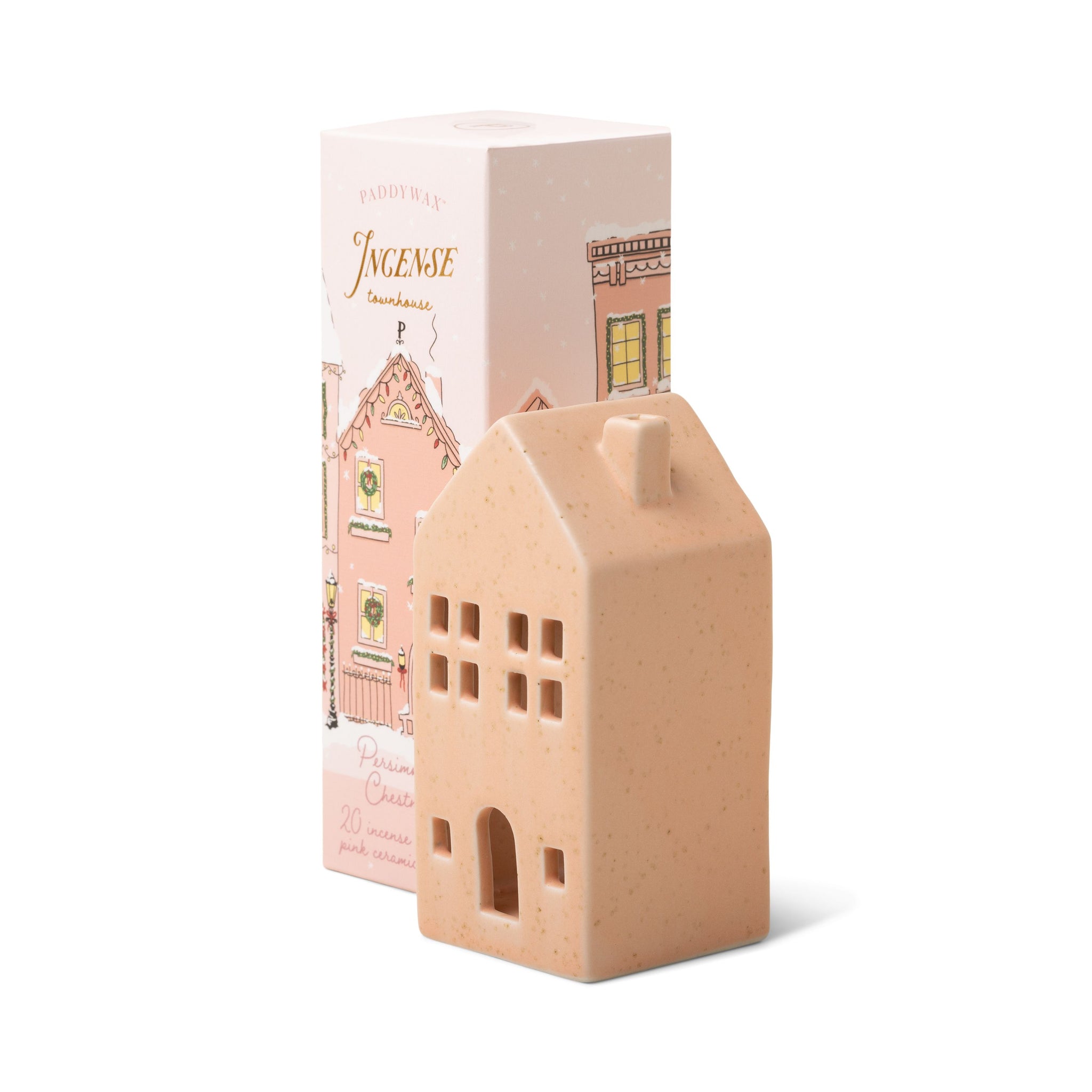Pink Incense Cone Townhouse - Persimmon Chestnut