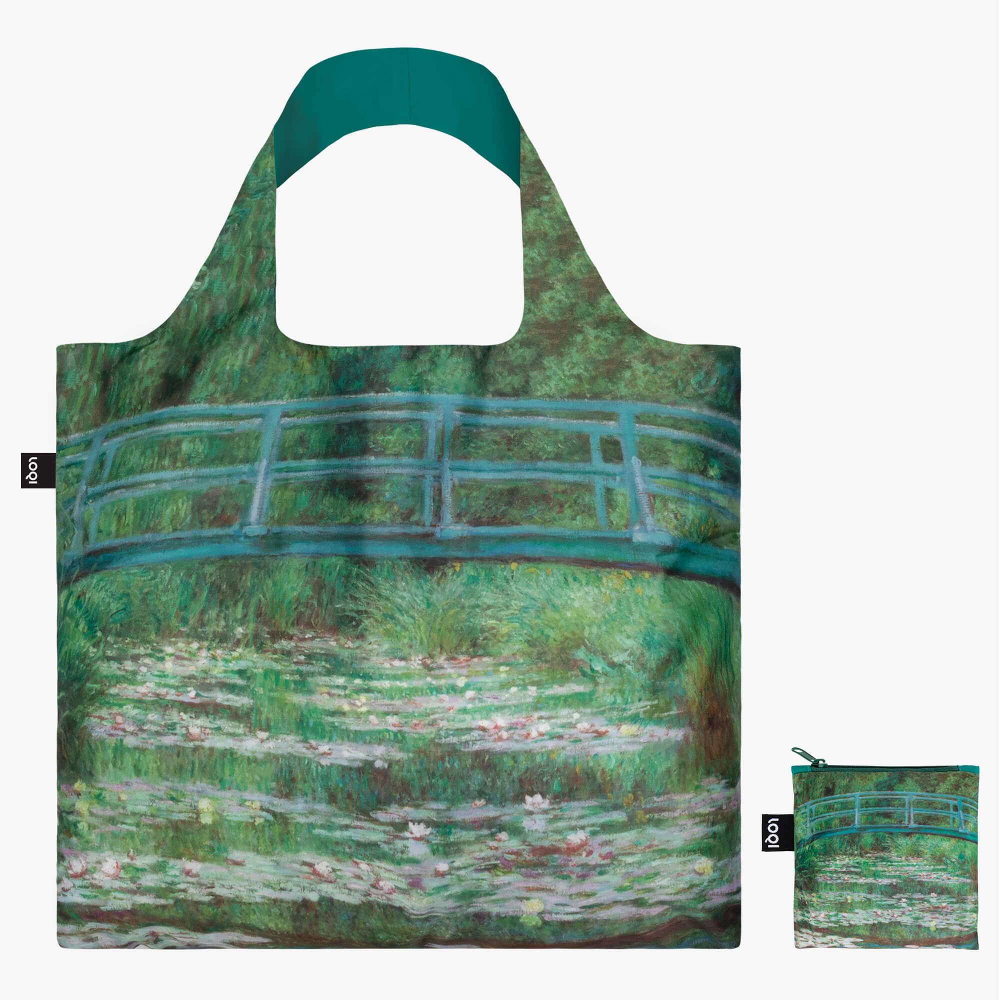 Japanese Footbridge Monet LOQI Shopping Bag