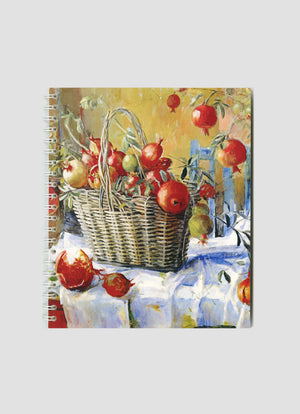 Pomegranates in a Basket Small Notepad