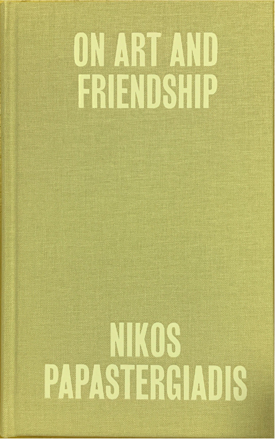 On Art and Friendship