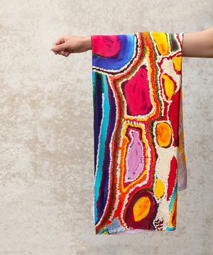 Parnngurr Area Silk Scarf
