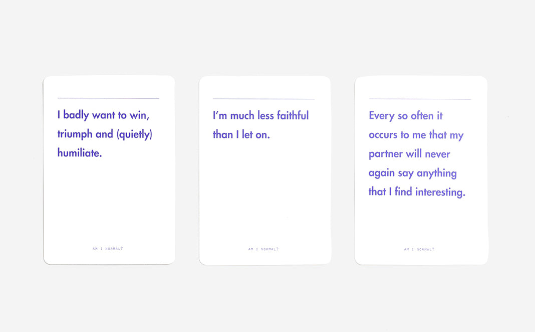 Am I Normal Prompt Cards