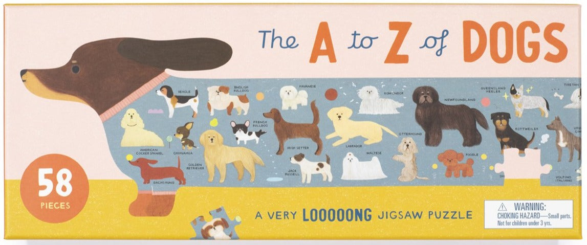 A to Z of Dogs 58 Piece Puzzle: A Very Looooong Jigsaw Puzzle
