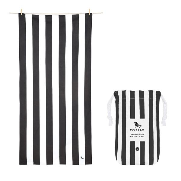 Beach Towel Kamari Charcoal Cabana