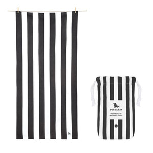 Beach Towel Kamari Charcoal Cabana