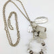 Quartz Moonstone & Crystal Charm Neckpiece