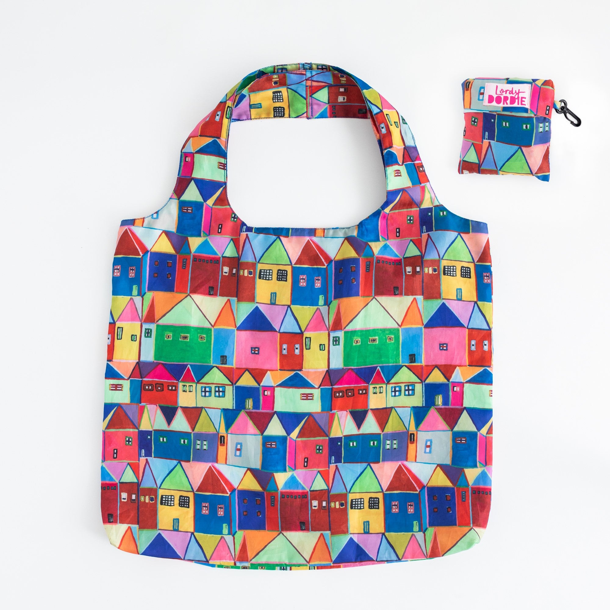 Foldaway Shopper Tote - Little Village