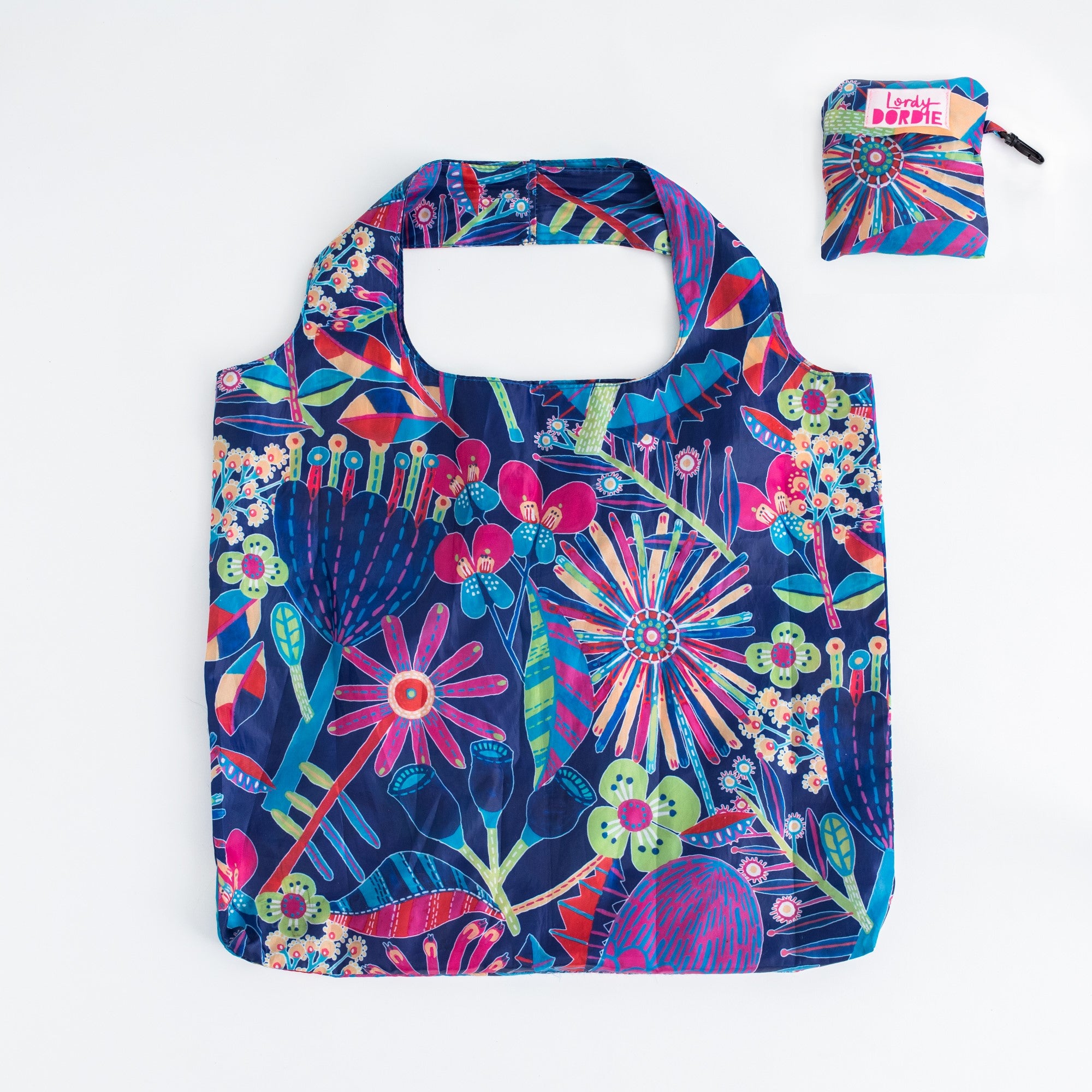 Foldaway Shopper Tote - Wildflowers