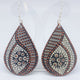 Handpainted Wooden Earrings by Ivy Minniecon