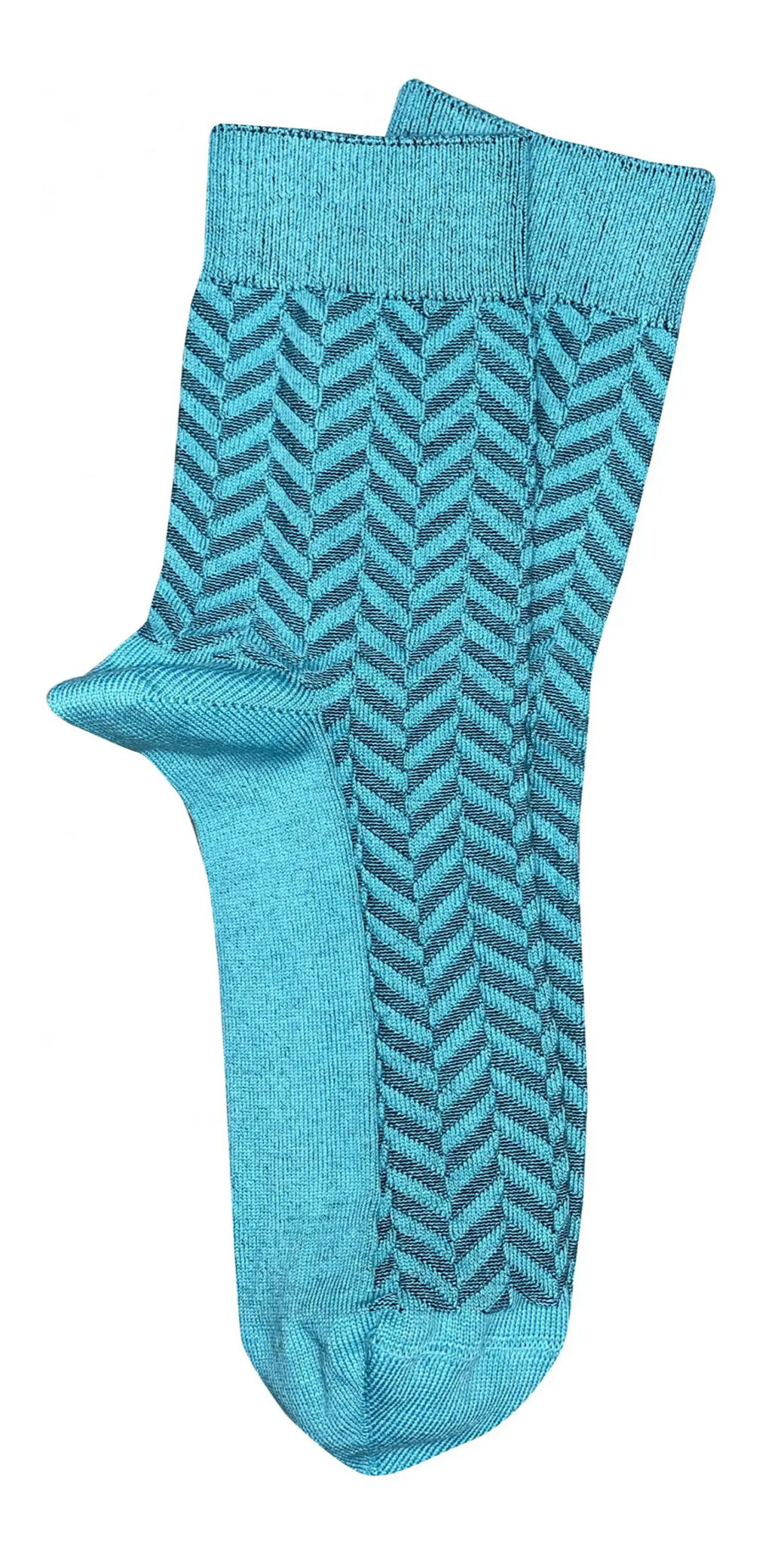Herringbone Short Socks Blue