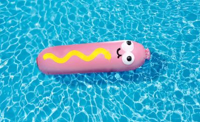 Hot Diggity Pool Float - Jon Burgerman