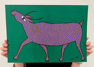 Purple Cow - Jogi Art
