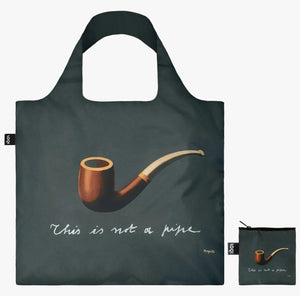 Magritte Treachery of Images LOQI Shopping Bag