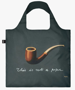 Magritte Treachery of Images LOQI Shopping Bag