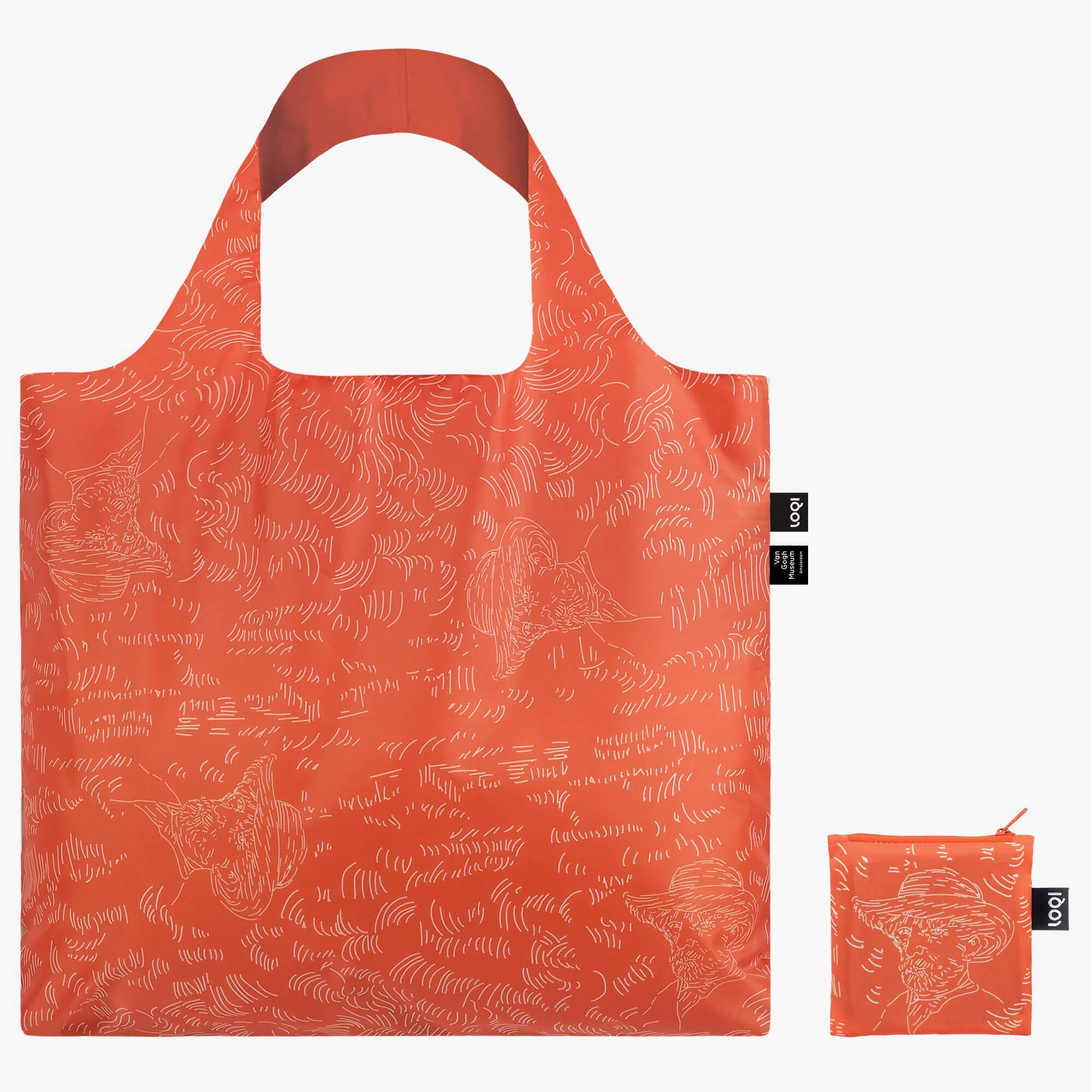 Self Portrait with Straw Hat Van Gogh LOQI Shopping Bag