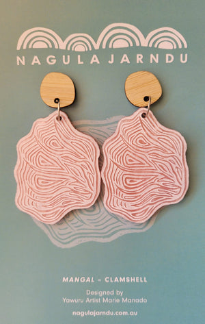 Clamshell "Mangal" Earrings