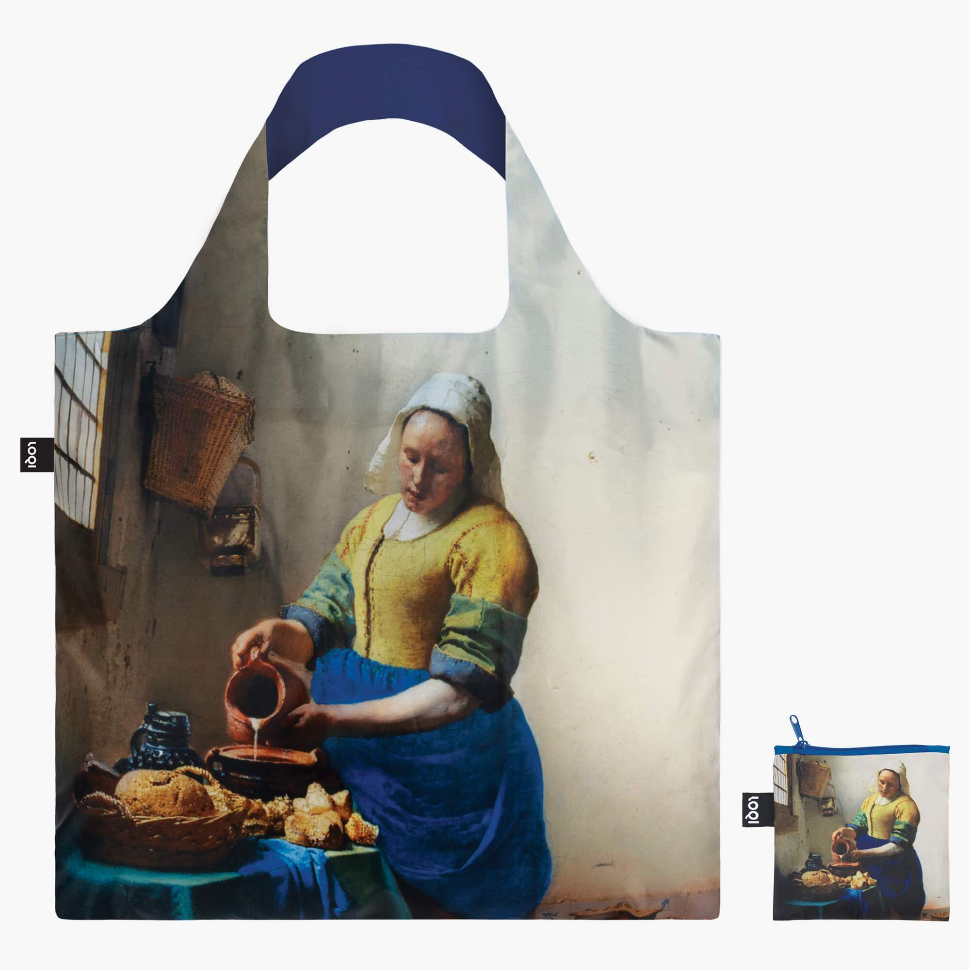 Vermeer The Milkmaid LOQI Shopping Bag
