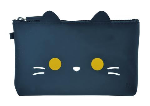 Mimi Nuu Friends Black Cat Zipper Pouch