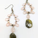 Rose Quartz Briolette Pearl and Vasonite Earrings