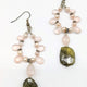 Rose Quartz Briolette Pearl and Vasonite Earrings