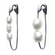 Safety Pin Earring Pearl
