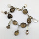 Smoky Quartz Pearl & Crystal Charm Bracelet